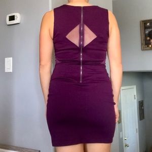 Plum mini dress